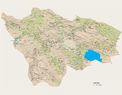 نمونه نقشه شهرستان شیراز