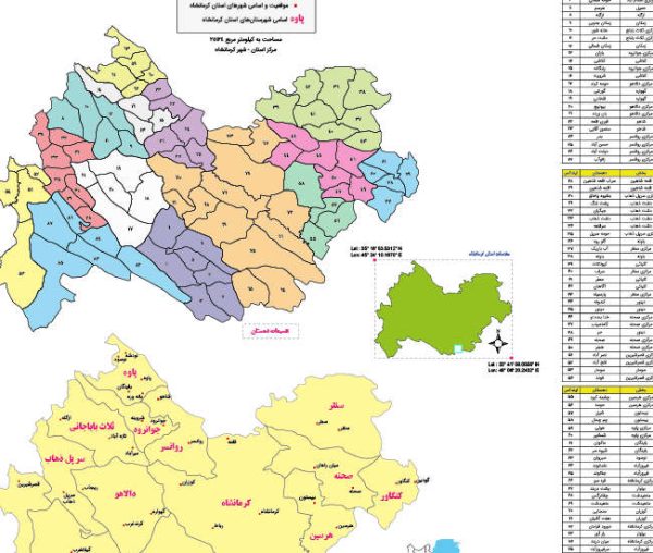 تقسیمات کشوری استان کرمانشاه 1400