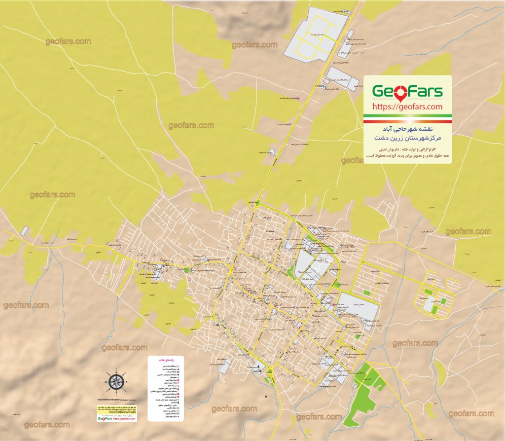 نقشه شهر حاجی آباد