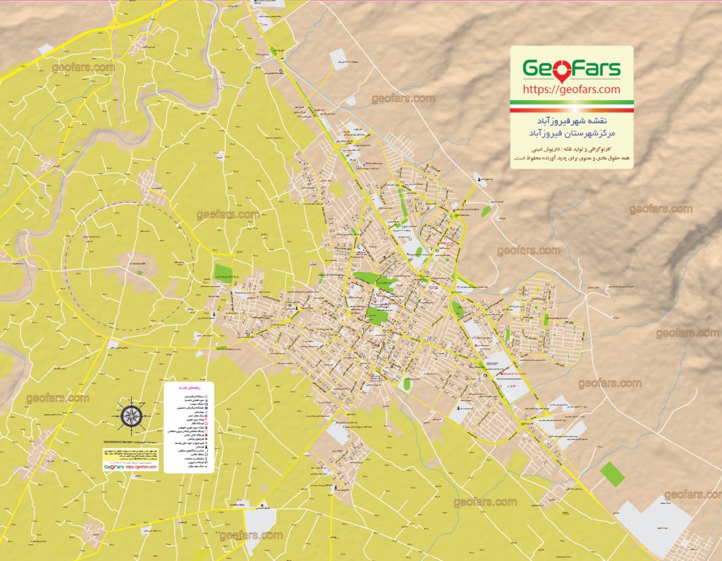نقشه شهر فیروزآباد