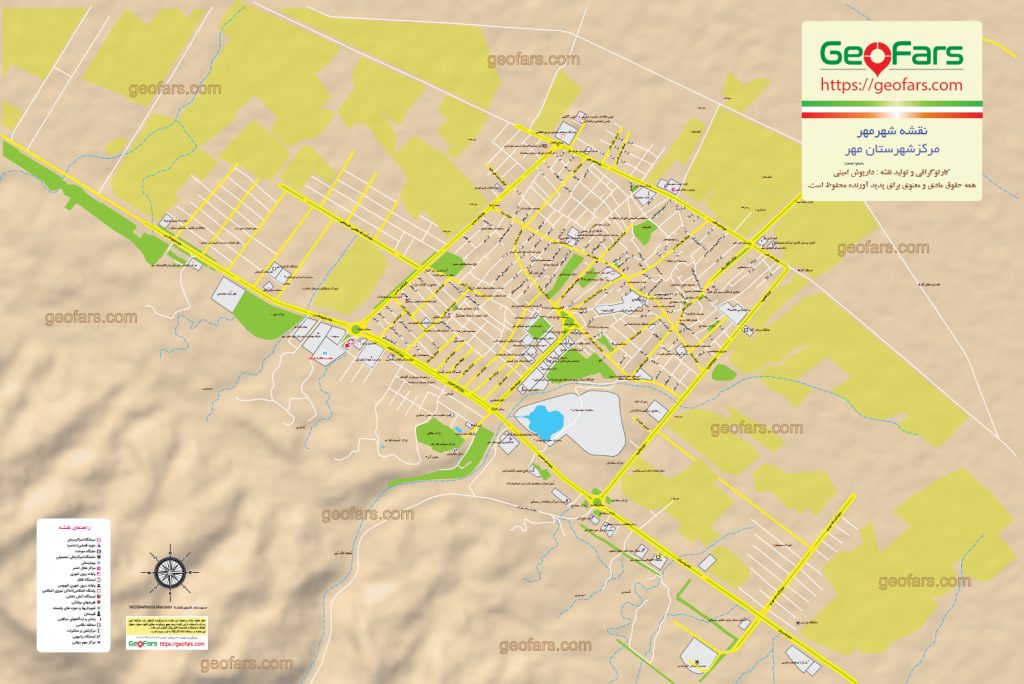 نقشه شهر مهر